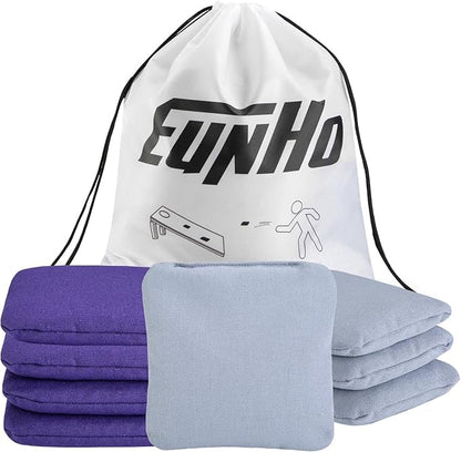 EunHo Cornhole Bags Set of 8 Regulation Size & Weight Corn Hole Bean Bags Official Professional All