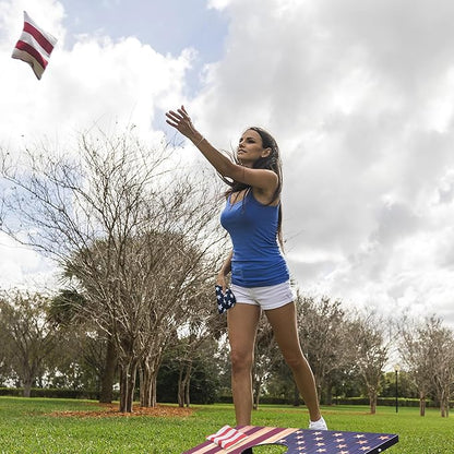 Cornhole Set, Regulation/Tailgate Size Cornhole Boards with 8 Bean Bags and Carrying Case, 4x2/3x2