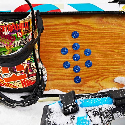 XCMAN 4 Layer-Cone Studs Dia 7.87 Inch Aluminum Snowboard Stomp Pad - 9pcs