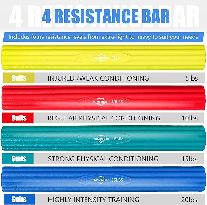 Flex Therapy Bar,Twist Bar for Physical Therapy & Resistance Bar for Golfers