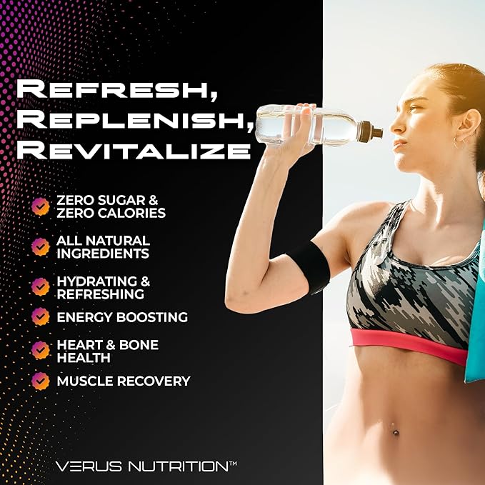 Electrolytes Hydration Sticks No Sugar - Zero Calorie Variety Pack | Sugar Free Electrolytes for
