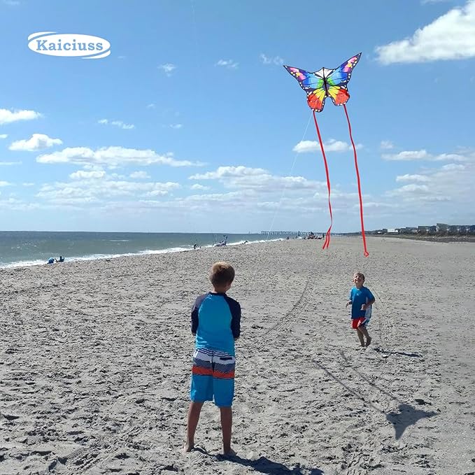 Butterfly Kites for Kids and Adults, Easy to Fly Large Single Line Kite for Boys and Girls - 55" x