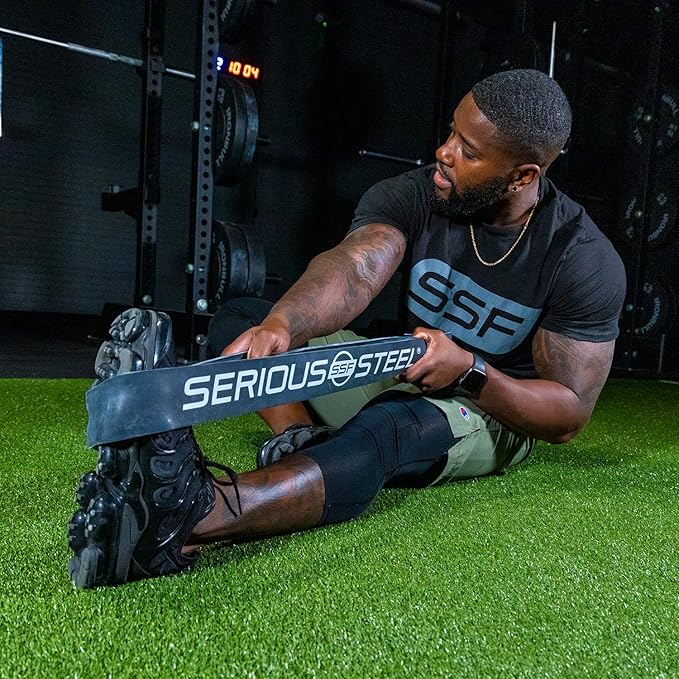 Serious Steel Fitness 32" Resistance Training Bands (Portable Exercise Band System Training Bands