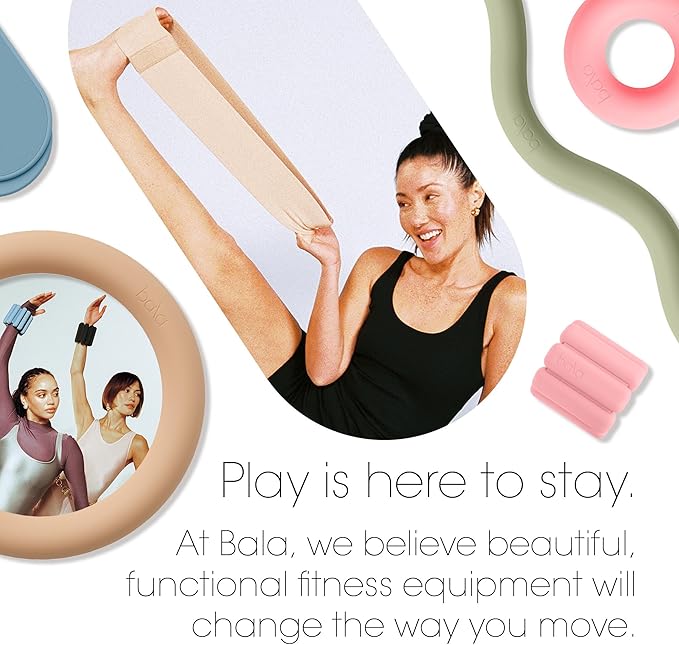 Bala Booty Bands Resistance Bands for Women & Men - Elastic Exercise Bands for Working Out - Wrist