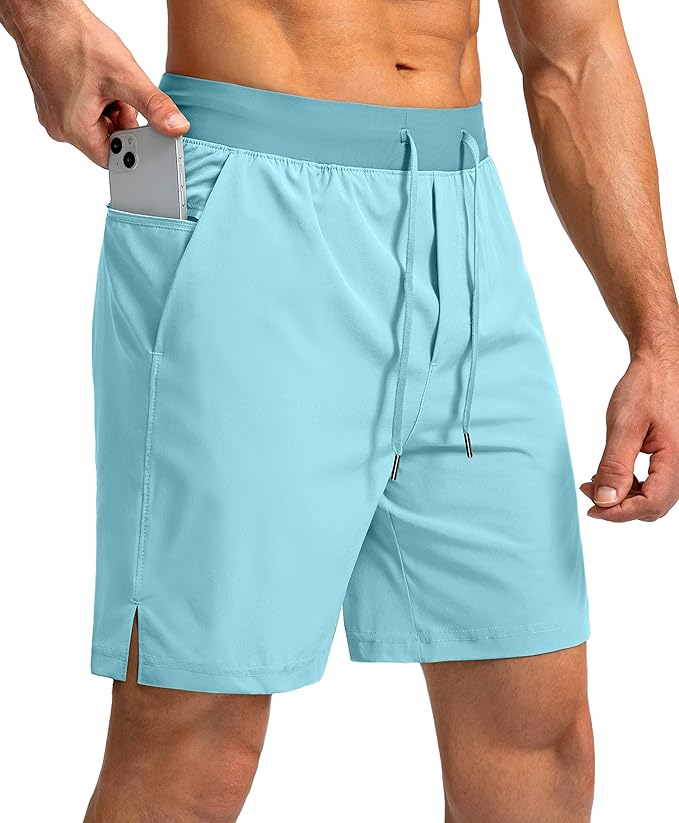 Men's Running Shorts with Zipper Pockets 9 Inch/ 7 Inch / 5 Inch Lightweight Quick Dry Gym Workout