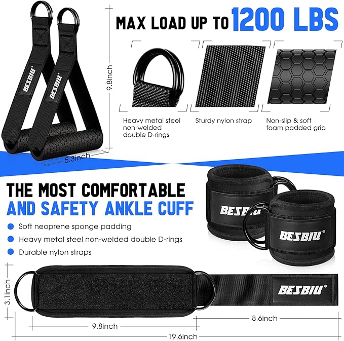 Heavy Resistance Bands for Working Out, 300lbs/360lb/420lb Exercise Bands Workout Bands with