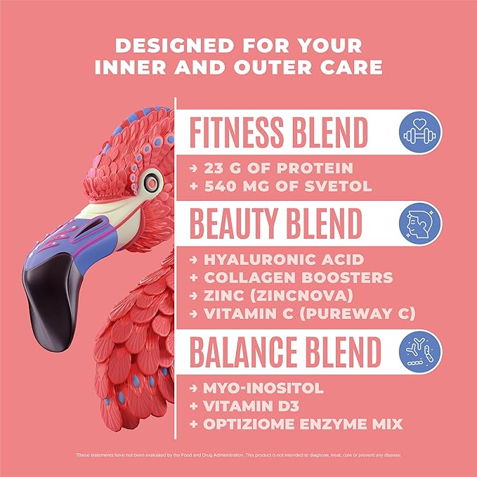 Fitmingo Vegan Protein Powder with Inositol, Collagen Boosters, Hyaluronic Acid and Vitamins | Low
