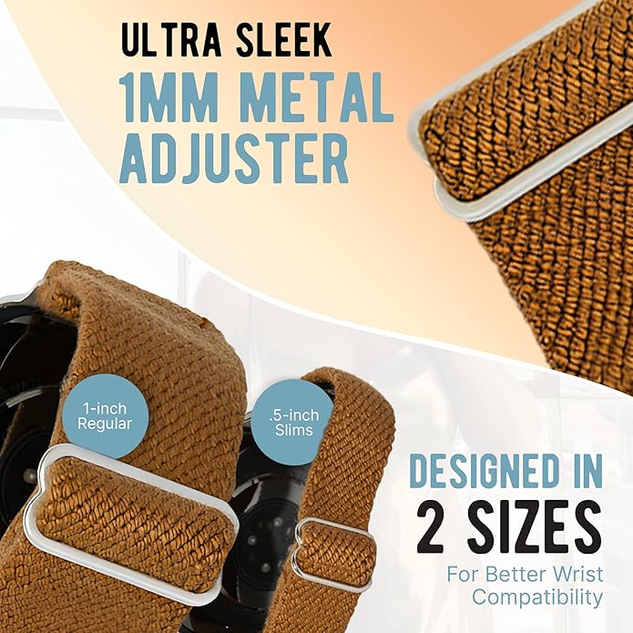 Braxley Bands - Organic Cotton Watch Bands For Women and Men, Compatible With All Apple Watch Sizes