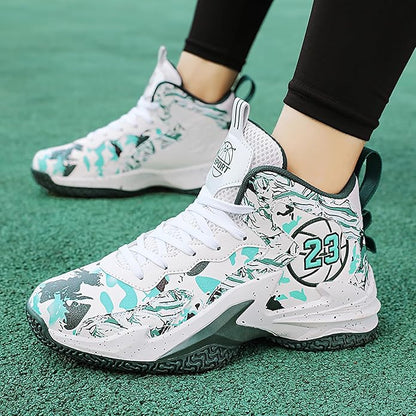Boys Basketball Shoes Breathable Indoor Athletic Shoes Youth Outdoor Fashion Sneakers Comfortable