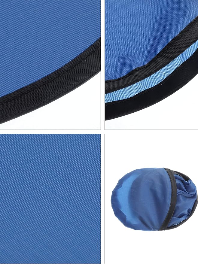 Gejoy Foldable Flying Disc Fans Bulk with Bags 9.8 Inch DIY Sublimation Handheld Cooling Fan Beach