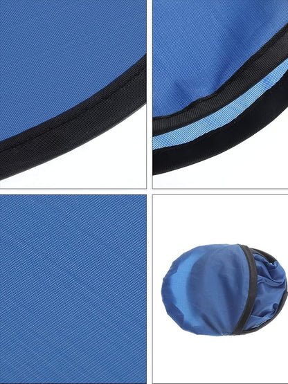 Gejoy Foldable Flying Disc Fans Bulk with Bags 9.8 Inch DIY Sublimation Handheld Cooling Fan Beach