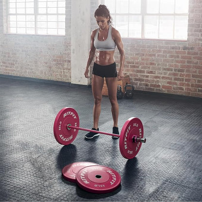 RITFIT Olympic Barbell 4ft/4.8ft/6ft - 2 Inch Weight Bar for Strength Training, Weightlifting