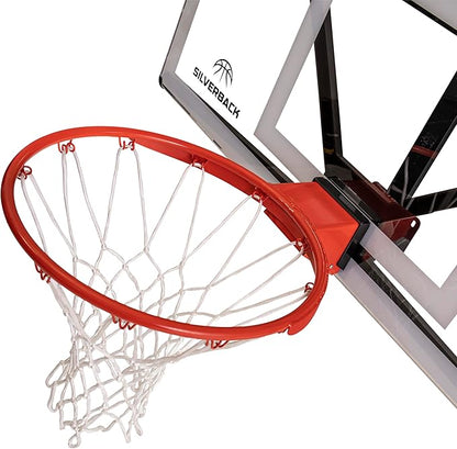 Silverback NXT 54" Wall Mounted Adjustable-Height and Fixed Basketball Hoop with QuickPlay Design
