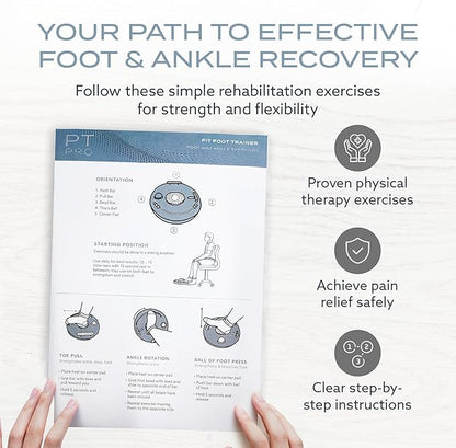 PT Pro Fit Foot Trainer, Plantar Fasciitis Relief, Deep Tissue Muscle Massage, Foot Arch and Heel