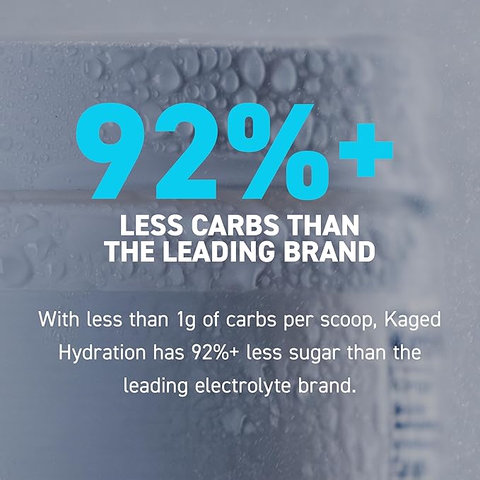 Kaged Hydration Electrolytes Powder | Lemon Lime | Hydra-Charge Sports Drink Mix | Pre, Post, Intra