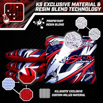 Killshots Cornhole | Katana Series | Limited Edition | ACL Certified Cornhole Bags | Premium