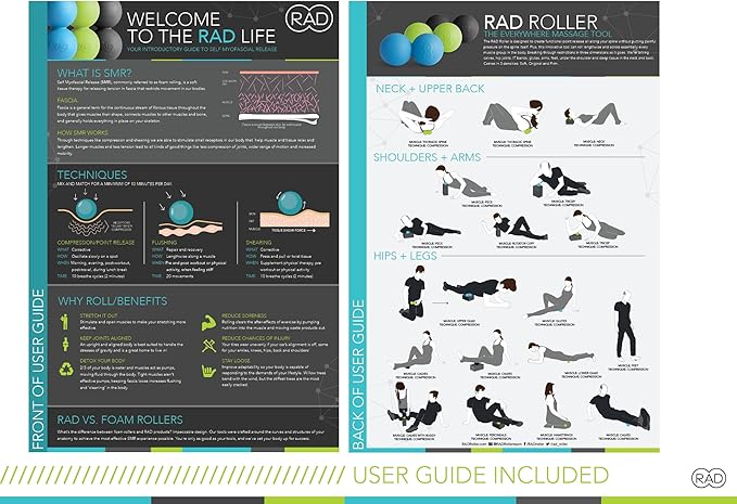 RAD Stiff Peanut Massage Ball ??High Density Yoga Deep Tissue Roller Ball ??Myofascial Release for