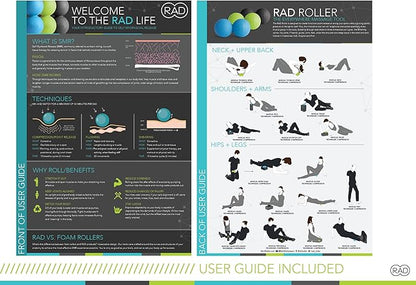 RAD Stiff Peanut Massage Ball ??High Density Yoga Deep Tissue Roller Ball ??Myofascial Release for
