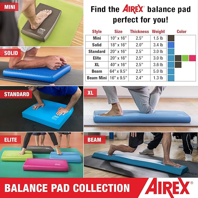 AIREX Balance Pad ??Stability Trainer for Balance, Stretching, Physical Therapy, Exercise