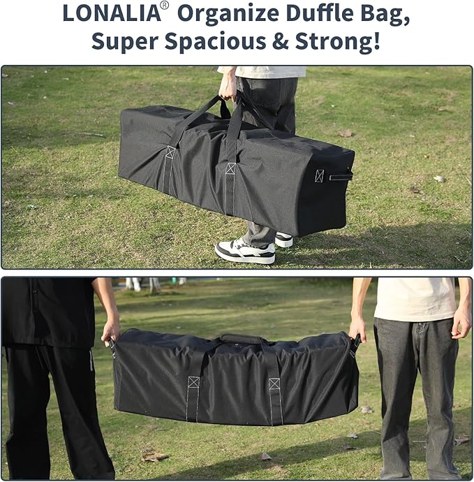 46 Inch Large Duffle Bag for Travel Camping - 127L Extra Large Heavy Duty Duffel Bag, Sport