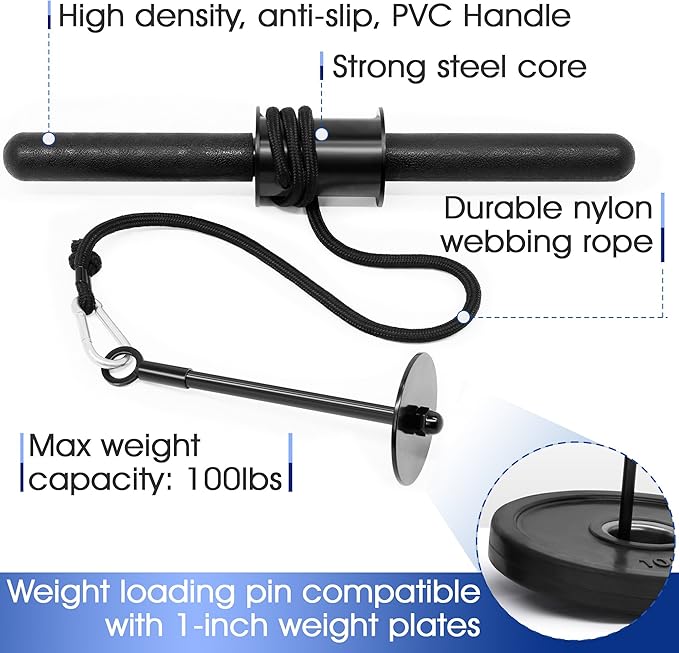 Yes4All Wrist and Forearm Blaster - Wrist Roller & Forearm Roller for Training, Workout - Wrist/Arm