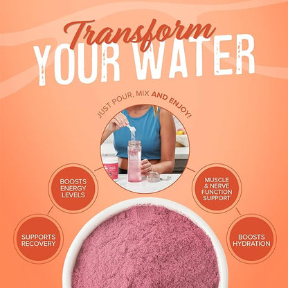 JUNP Electrolytes Powder No Sugar No Carbs, Orchard Fresh Juicy Peach Keto Electrolyte Drink Mix