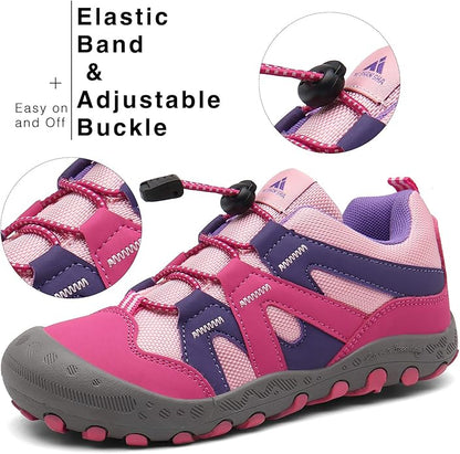 Mishansha Kids Hiking Boots Toddler Girls Boys Hiking Shoes Water-Resistant Anti-Collision Non-Slip