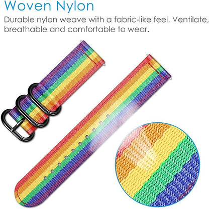 FINTIE Bands Compatible with Fitbit Versa 2/1 / Lite Edition, Soft Nylon Replacement Strap