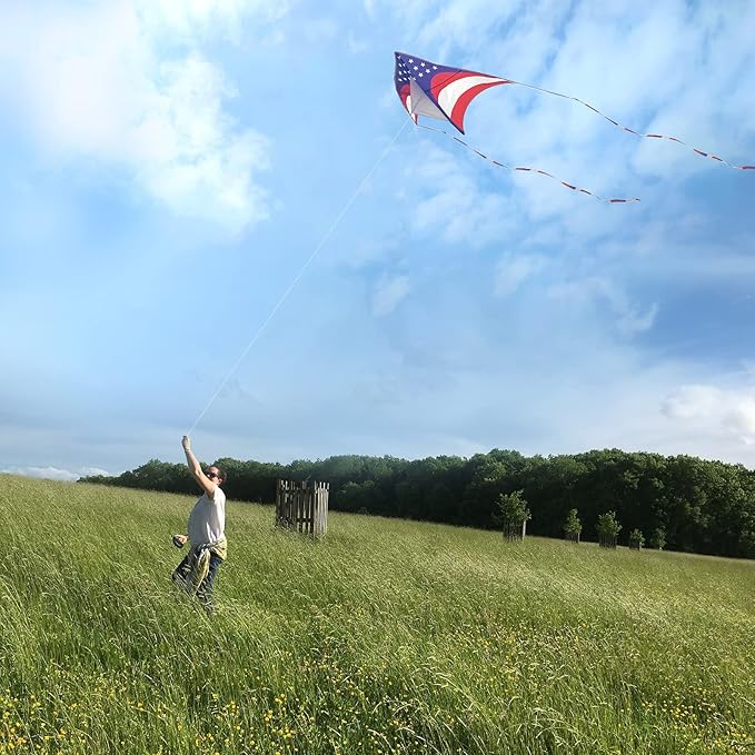 Mint's Colorful Life Delta Kite for Kids & Adults, Extremely Easy to Fly Kite, Best Kites for