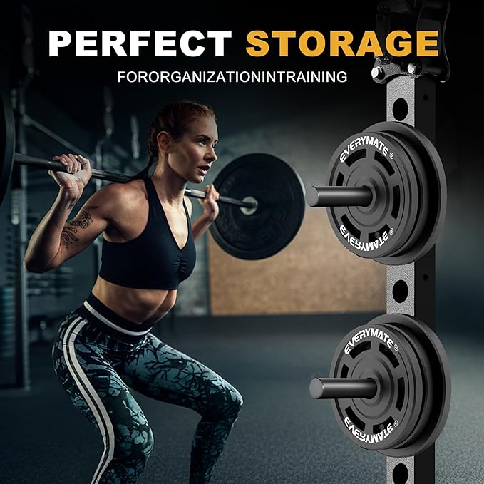 Weight Plate Holder, Weight Plate Storage Rack, Fitness Squat Rack Attachments, For Power Rack