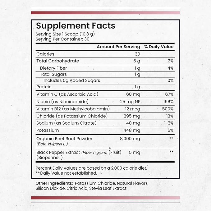 Nature's Pure Blend Organic Beet Root Powder ??Nitric Oxide Booster L-Arginine ??Liquid Beets for