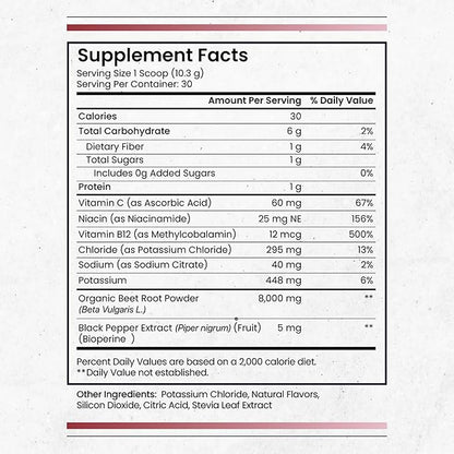 Nature's Pure Blend Organic Beet Root Powder ??Nitric Oxide Booster L-Arginine ??Liquid Beets for