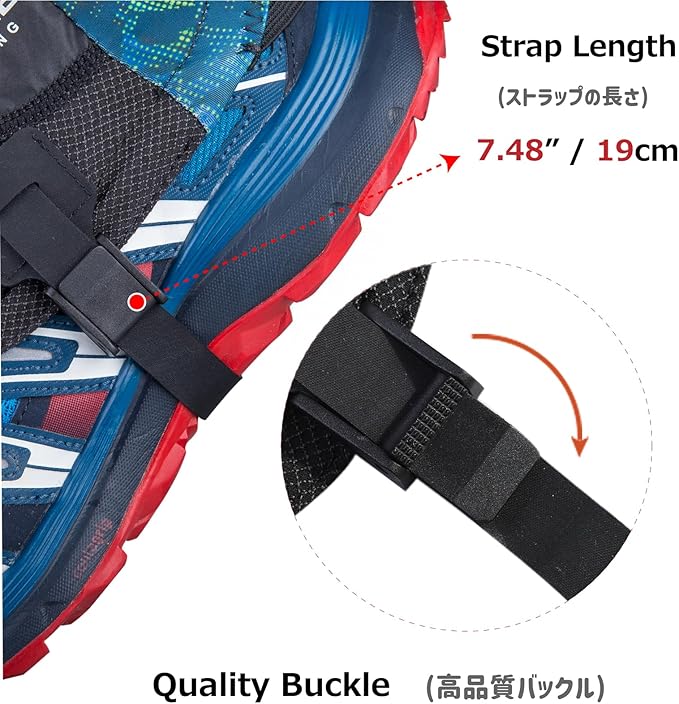 Azarxis Trail Gaiters Low Ankle Gators Shoes Boots Cover Breathable & Sand Protection for Men Women