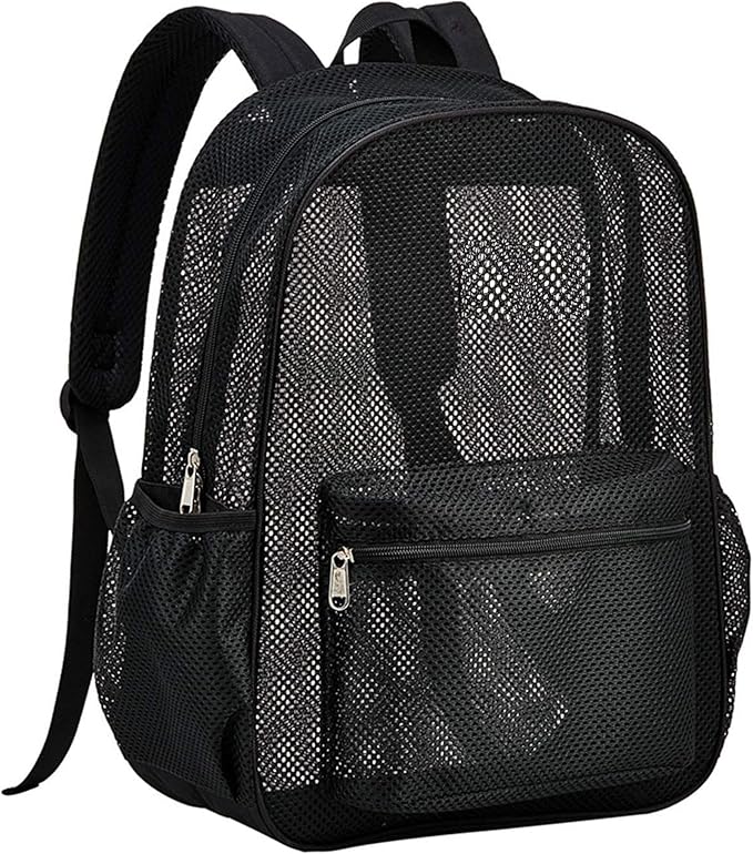 Oraben Duty Mesh Backpacks for Adults,See Through Backpack for Swimming Work Outdoor, Diving