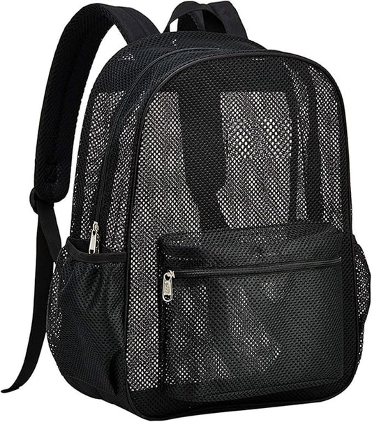 Oraben Duty Mesh Backpacks for Adults,See Through Backpack for Swimming Work Outdoor, Diving