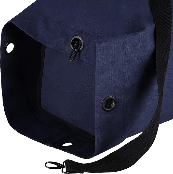 WHITEDUCK Top Load Canvas Folding Duffel Bag, Water Resistant Army Style Shoulder Bag for Men and