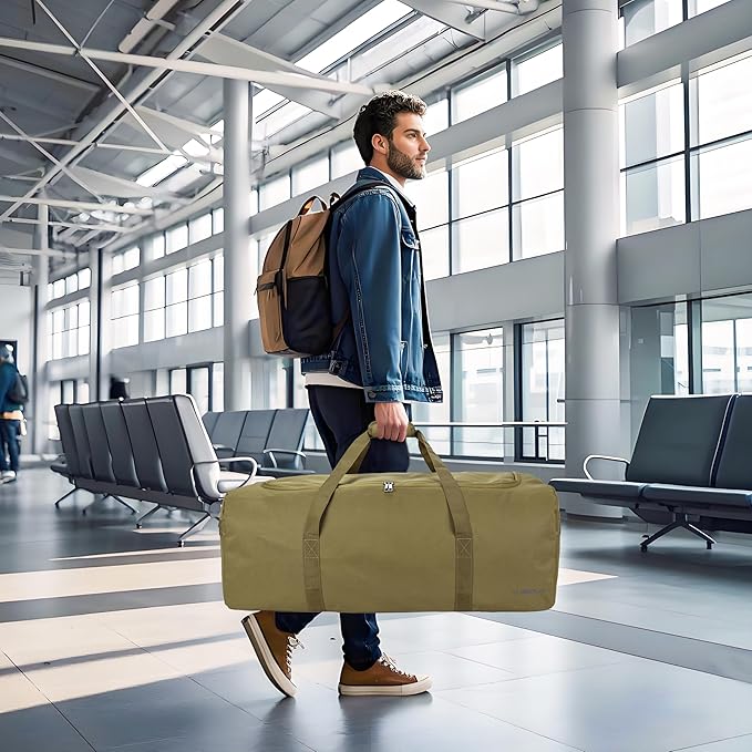 Large Duffle Bag 100L, Travel Duffel Bag for Men, Water & Tear Resistant Travel Bag, Extra Large