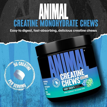 Animal Creatine Chews – Enhanced Creatine Monohydrate Chewable Tablets with AstraGin & Sea Salt