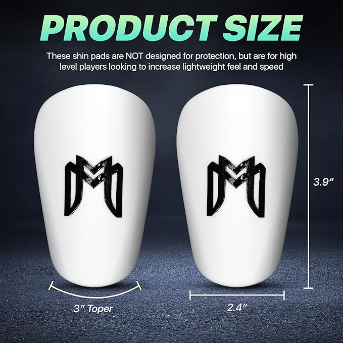 MiniGuards - Mini Shin Guards for Soccer Players - Tiny Shin Pads for Men, Women, Teens - Miniature