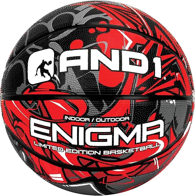 AND1 Enigma Basketball - Streetball for Indoor and Outdoor Use, Deep Channel Construction and