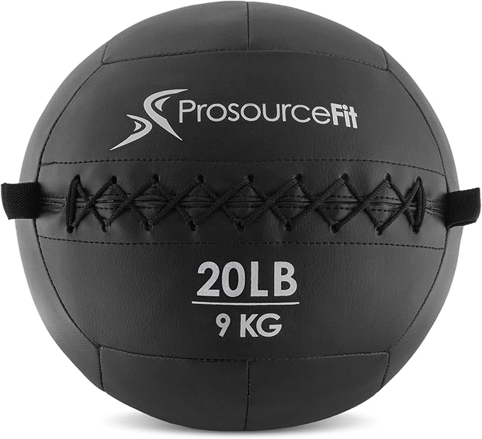 ProsourceFit Soft Medicine Balls, Wall Balls and Full Body Dynamic Exercises, Color-Coded Weights: