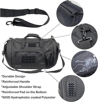 APRlLBAY 43L Large Capacity Military Duffel Bag - Tactical Gym Bag/Weekender for Men & Women (Jet