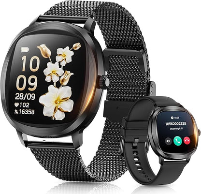 Women's 2pc Band Sports Watch/Smart Watch 1.72" Fitness Tracker with Heart Rate Monitor, 100+
