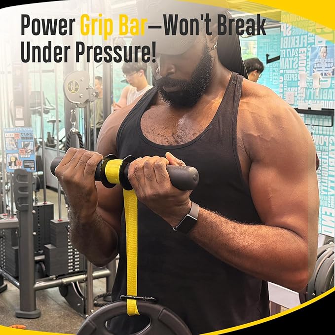 FitBeast Forearm Strengthener & Forearm Exerciser, Wrist Roller with Thicker Handle, Forearm