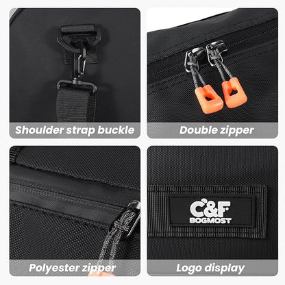 C&F BOGMOST Small Travel Duffel Bag,Compact Sports Small Gym Bag with Shoes Compartment,Lightweight