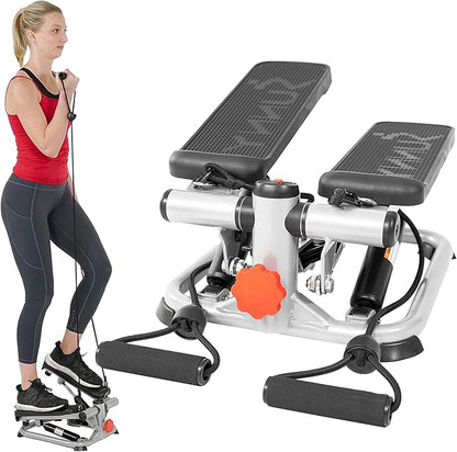 Sunny Health & Fitness Mini Steppers for Exercise at Home, Stair Step Workout Machine, Full Body