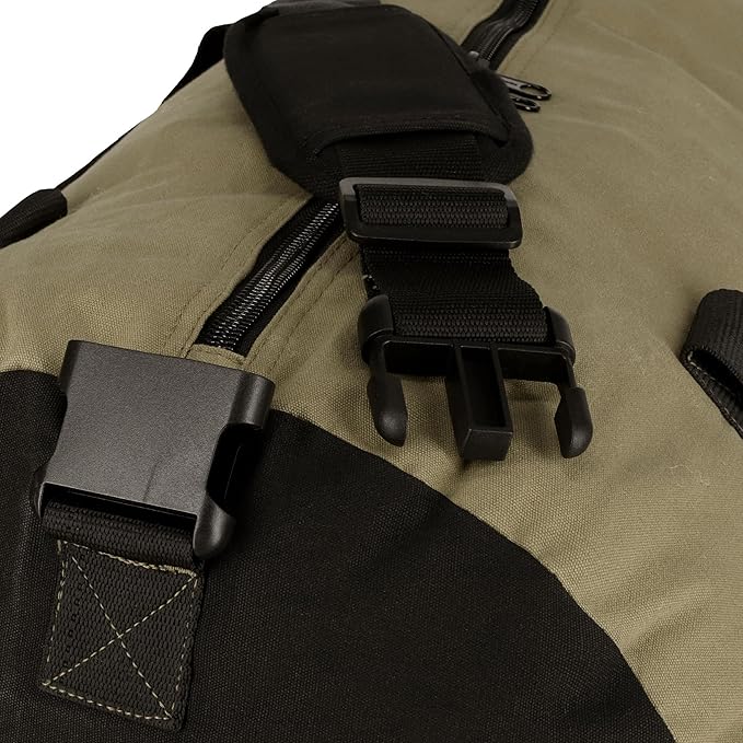 WHITEDUCK Heavy Duty Canvas Duffel Bag for Men and Women - Foldable Military Army Style Duffel Bag