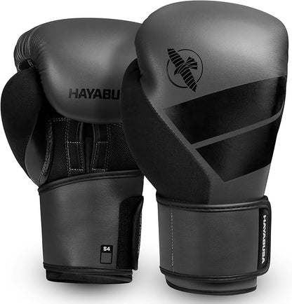 Hayabusa S4 PU Leather Boxing Gloves for Men, Women & Kids, 10oz, 12oz, 14oz, 16oz, Training