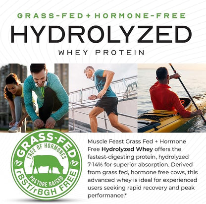 Muscle Feast Hydrolyzed Whey Protein Powder, Grass Fed and All Natural Hormone-Free, Hydro Whey