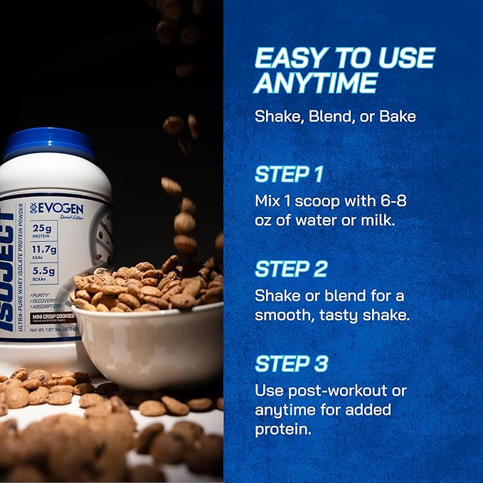 Evogen Isoject - Whey Protein Isolate | Ultra-Pure Whey Protein Powder with Ignitor Enzymes, BCAAs